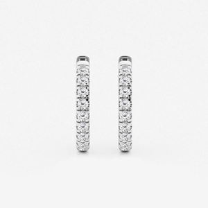 ต่างหูเพชรทรงกลม 1_2 กะรัต เพชรเลี้ยงในห้องปฏิบัติการ ประดับแบบฝรั่งเศส สำหรับผู้หญิง สวยหรู ระยิบระยับ เครื่องประดับชั้นดี ของขวัญสุดหรูแบบมินิมอล - Product Image 3