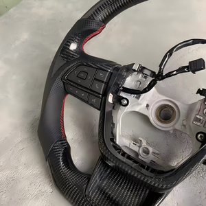 Volant personnalisé en cuir perforé et fibre de carbone pour Toyota <span class=keywords><strong>Sienna</strong></span> <span class=keywords><strong>LE</strong></span> XLE SE Limited <span class=keywords><strong>2018</strong></span> 2019 2020 2021 2022 2023 2024 - Product Image 6