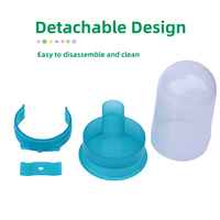 Abreuvoir et mangeoire automatiques en plastique pour pigeons, outil d'alimentation pour oiseaux bleus, bol à eau suspendu pour pigeons avec crochets