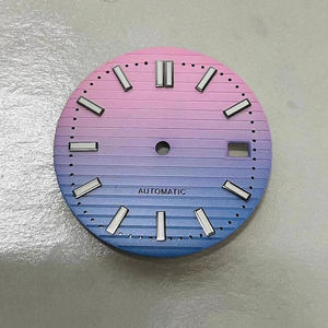 Esfera de reloj de acero inoxidable de 30,5 mm con iluminación verde, compatible con el movimiento NH35/36 - Product Image 2