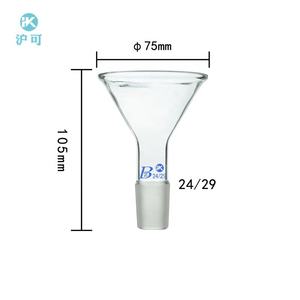 Medye ciências personalizadas vários funil de vidro conical triângulo do laboratório da boca do solo padrão - Product Image 3