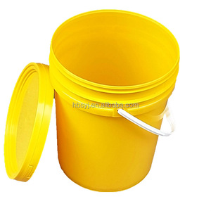 5 gallon plastic pails 20L clear plastic buckets with lids