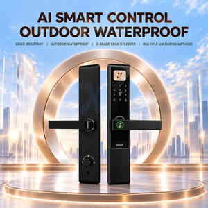 Cerradura inteligente para villa y patio con huella digital contraseña protección antirrobo impermeable y resistente a heladas - Product Image 4