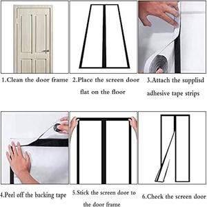 Mosquiteras de Tela Oxford de Poliéster Anti-Insectos, Venta al por Mayor de Fábrica, <span class=keywords><strong>Cortinas</strong></span> Magnéticas con Varillas, Lavables e Impermeables, para Dormitorio y Cocina - Product Image 6