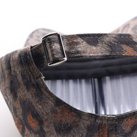 Casquette de baseball imprimé léopard pour femme, motif animal, style streetwear tendance, visière incurvée, vente en gros