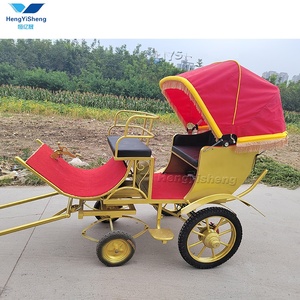 2024 mới nhất Màu Vàng Cô bé lọ lem bí ngô ngựa vận chuyển/đáng yêu Pony vận chuyển/tuyệt vời ngựa Buggy - Product Image 5