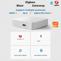 Tuya Zigbee + BLE + Zigbee BLE Mesh 3 en 1 Gateway Smart Home APP Control remoto Multi-modo Wireless Gateway Hub Funciona Google Alexa