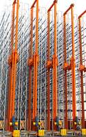 Peralatan Penyimpanan Kargo Gudang Otomatis Mini-Load 1-5T yang Dapat Disesuaikan, Crane Stacker AS/RS Tinggi 40m