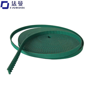 Courroie de transmission électrique <span class=keywords><strong>Somfy</strong></span> en gros pour rail de rideau, courroie de distribution T5 en PU et acier inoxydable avec tissu vert, largeur 10,5 mm/11,5 mm - Product Image 2