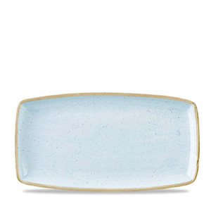 Plateau de service plat bleu œuf de canard 29,5 × 15 cm rectangulaire Churchill Stonecast Sdesop1 - Product Image 1