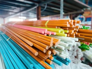 Tiges en fibre de verre solides et flexibles haute résistance / Tubes ronds en PRV pour supports de serres - Product Image 4