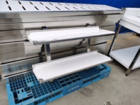 Rak Dinding Adjustable GUANBAI Heavy Duty Stainless Steel, Rak Penyimpanan Dapur Kapasitas 50KG, Permukaan Halus Poles