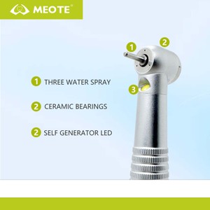 A + 품질 일본 세라믹 베어링 3 물 스프레이 에어 터빈 치과용 고속 핸드피스 및 내부 물 저속 핸드피스 키트 - Product Image 3