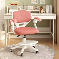 Chaise de bureau moderne et colorée, confortable, réglable en hauteur, pivotante, avec repose-pieds, dossier et accoudoirs