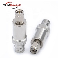 Adaptateur coaxial RF triaxial Triax BNC Femelle SMA Mâle Impédance 50Ω Fréquence 0-10 GHz Cuivre nickelé Base de communication