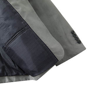 Meilleures ventes Italie <span class=keywords><strong>Blazer</strong></span> décontracté gris à simple boutonnage pour hommes prêt à expédier en grandes tailles Costume adulte formel pour la vente au détail en gros - Product Image 5