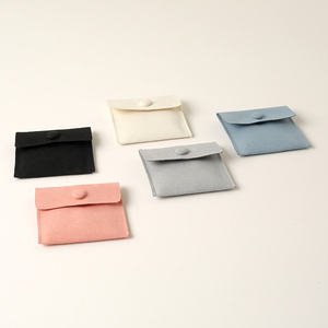 Custom Logo Top Quality Jewelry Microfiber Pouch Jewelry Gift Pouches <b>Envelope</b> Flap with Insert <b>Pad</b> - Product Image 6