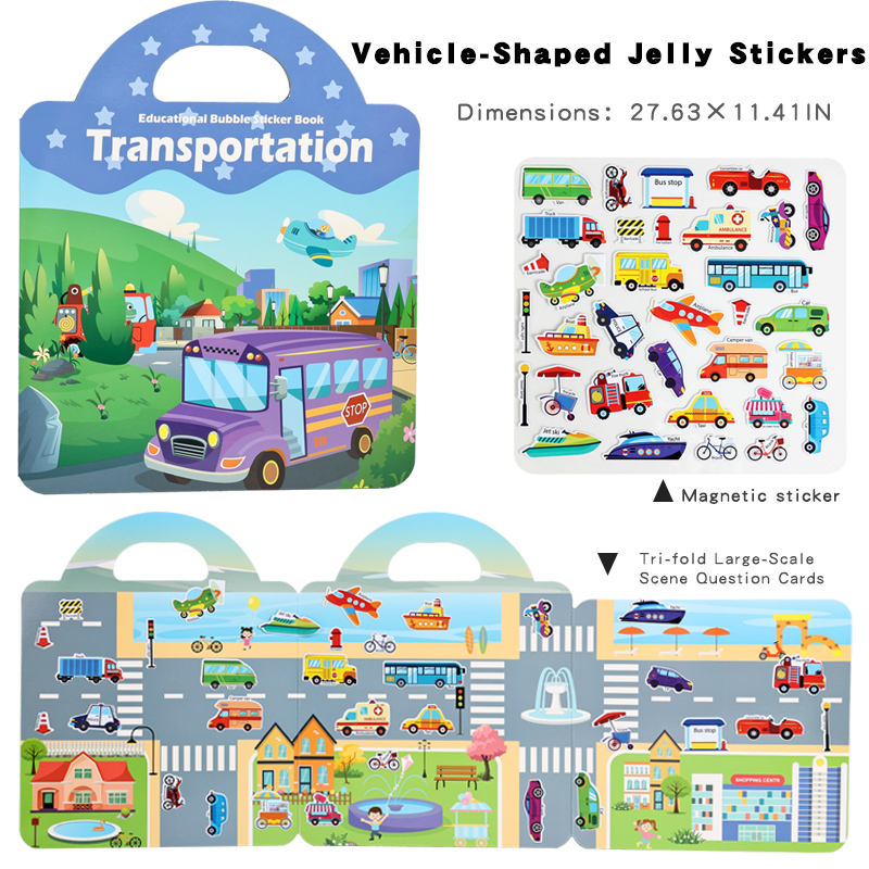 Autocollants de gelée en forme de véhicule