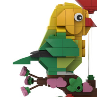 Jeu de construction créatif 'Amorous Birds' MOC à assembler soi-même - 40 pièces en plastique ABS - Excellent cadeau pour les jeunes passionnés de briques