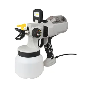 Máquina pulverizadora de pintura de mano Q1P-CX58-7512, pulverizador eléctrico sin aire de velocidad Variable con LED y Motor de cepillo