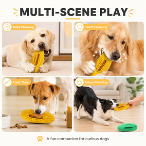 Jouet à mâcher durable en caoutchouc naturel <span class=keywords><strong>pour</strong></span> <span class=keywords><strong>chien</strong></span>, bâtonnet moléaire <span class=keywords><strong>pour</strong></span> soins dentaires, jouet couineur <span class=keywords><strong>pour</strong></span> animaux agressifs, jeu interactif - Product Image 5