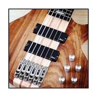 Jello CYD-1 Guitare basse électrique 43 pouces Corps Okoumé Manche en érable 6 cordes 24 frettes en nickel 6 cordes Guitare basse électrique 43 pouces