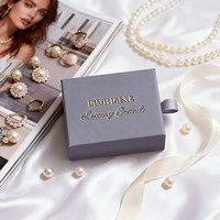 Boîte à collier personnalisée de haute qualité, prix d'usine, boîte cadeau en carton noir, boîte d'emballage de bijoux beige pour femmes