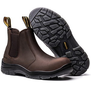 <span class=keywords><strong>Scarpe</strong></span> <span class=keywords><strong>Antinfortunistiche</strong></span> da Lavoro Chelsea in Vera Pelle con Punta in Fibra di Vetro Composita per Uomo e Donna - Product Image 2