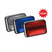 Nueva Luz Perimetral LED de 7 Pulgadas para Ambulancia, Lámpara de Advertencia para Vehículos con Función de Sincronización L1812 con Cubierta Transparente o de Color