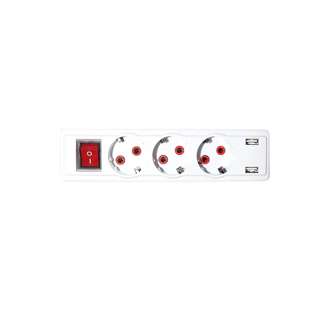 3 Outlets Electrical Universal Plug USB Extension Power Sockets Smart Switch Power Board
