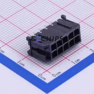 430451027 Wire-to-Board Pin Header Through hole Component (THT),P=3mm Connector 2x5P 3mm Through Hole Micro-Fit (MX 3.0) - Product Image 2