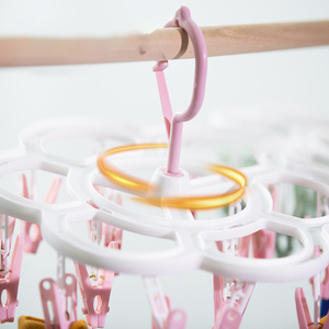 TXL621 Multifonctionnel Coupe-Vent En Plastique Vêtements Cintre Sous-Vêtements Des Ménages Enfants Chaussettes Séchage Rack <span class=keywords><strong>Salle</strong></span> <span class=keywords><strong>De</strong></span> Bains <span class=keywords><strong>Porte</strong></span>-Serviette - Product Image 4