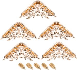 NUOBESTY Handbag Hollow <b>Corner</b> <b>Protectors</b> Metal Safety Guards Inch DIY Bag Supplies Purse Hardware Accessories For Crafting Jewe - Product Image 1