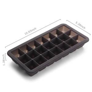 BPA Free 21 Cavity Flexible Lids Eco-Friendly Sustainable Cream Tool <b>Silicone</b> Ice Cube <b>Trays</b> - Product Image 2