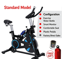 Vélo de spinning directement de l'usine, vélo d'exercice stationnaire silencieux, équipement de fitness à domicile pour la perte de poids