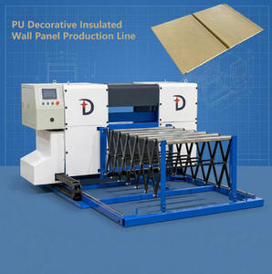 Máquina para Fabricar Paneles Metálicos Decorativos para Paredes Exteriores de PU EPS, Línea de Producción de Paneles Sándwich Metálicos <span class=keywords><strong>PUR</strong></span> B2 para Casas Prefabricadas - Product Image 1