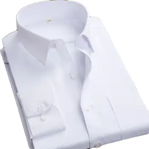 도매 주문 고품질 백색 남자의 복장 셔츠