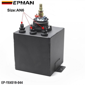 EPMAN 2L Noir Billette En Aluminium Réservoir De Montée Subite de Carburant + 1PC Externe de Haute Qualité 044 <span class=keywords><strong>Pompe</strong></span> À Carburant EP-YX4519-044 - Product Image 3