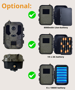 Caméra <span class=keywords><strong>de</strong></span> <span class=keywords><strong>chasse</strong></span> Sunteckcam AI 960 Ultra 4G LTE 4K 100MP avec diffusion en direct et contrôle via l'application Tuya, batterie 8000mAh - Product Image 3