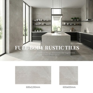Piastrella in Gres Porcellanato Effetto Pietra Grigia, 600x1200 Finitura Opaca per Pavimenti e Pareti di Cucine Moderne - Product Image 3