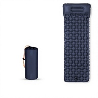Matelas de camping gonflable automatique en TPU avec pompe à pied, tapis de couchage léger pour tente extérieure, voyage et randonnée