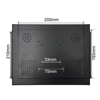 Monitor LCD Industrial de 15 Pulgadas, 1024*768, VGA, AV, BNC, Sin Pantalla Táctil, Carcasa Metálica, TFT, Marco Abierto, OEM, ODM