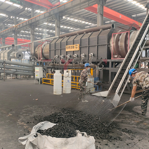 Four de carbonisation continu pour la production de charbon de bois à partir de sciure de bois, usine de pyrolyse à économie d'énergie - Product Image 3