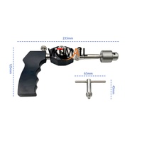 Perceuse à main orthopédique canulée noire pour animaux de compagnie, instrument chirurgical vétérinaire réutilisable