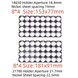 ZOYSUN 21700 Kit de Soporte de Batería Empalmable Ignífugo con Montaje de Soporte Fijo Negro 8X8 9X3 9X6 9X7 9X8 9X9 10X3 10X4 10X5 - Product Image 5