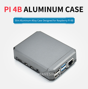 Waveshare PI4-CASE-ARGON-NEO-SKU-17907، أرجون نيو: علبة ألمنيوم نحيفة لجهاز راسبيري باي <span class=keywords><strong>4</strong></span>، تبريد سلبي - Product Image 4