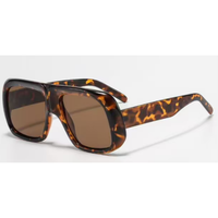 QSKY 5723 Nouveauté Lunettes de soleil carrées tendance pour femmes Logo personnalisé Lunettes de soleil surdimensionnées UV400
