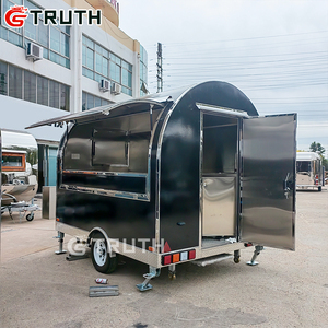 عربة طعام صغيرة مستديرة متنقلة للبيع في الشارع، مقطورة طعام مع مطبخ كامل لبيع الهوت دوج - Product Image 4