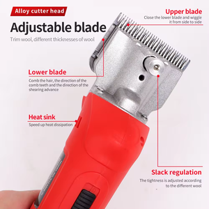 पोर्टेबल वायरलेस 6-स्पीड इलेक्ट्रिक ऊन कैंची मशीन रिचार्जेबल इलेक्ट्रिक क्लिपर ट्रिमर कैंची हेयर क्लिपर भेड़ - Product Image 3