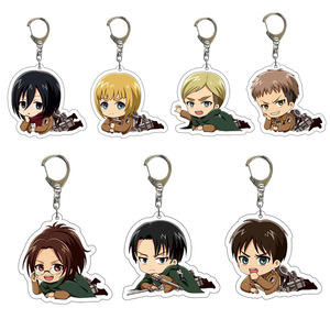 38 Estilos de <span class=keywords><strong>Shingeki</strong></span> <span class=keywords><strong>No</strong></span> <span class=keywords><strong>Kyojin</strong></span>, Rivaille, Ackerman, Eren Jaeger, Llavero de Acrílico de Anime, Joyería de Plástico, Artesanía de Dibujos Animados - Product Image 1